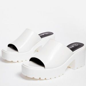 Nasty Gal White Platforms
